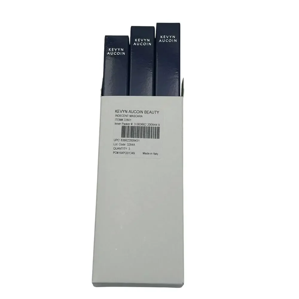 3x KEVYN AUCOIN Indecent Mascara Curl & Lift Lash w/Precision Creamy buildable